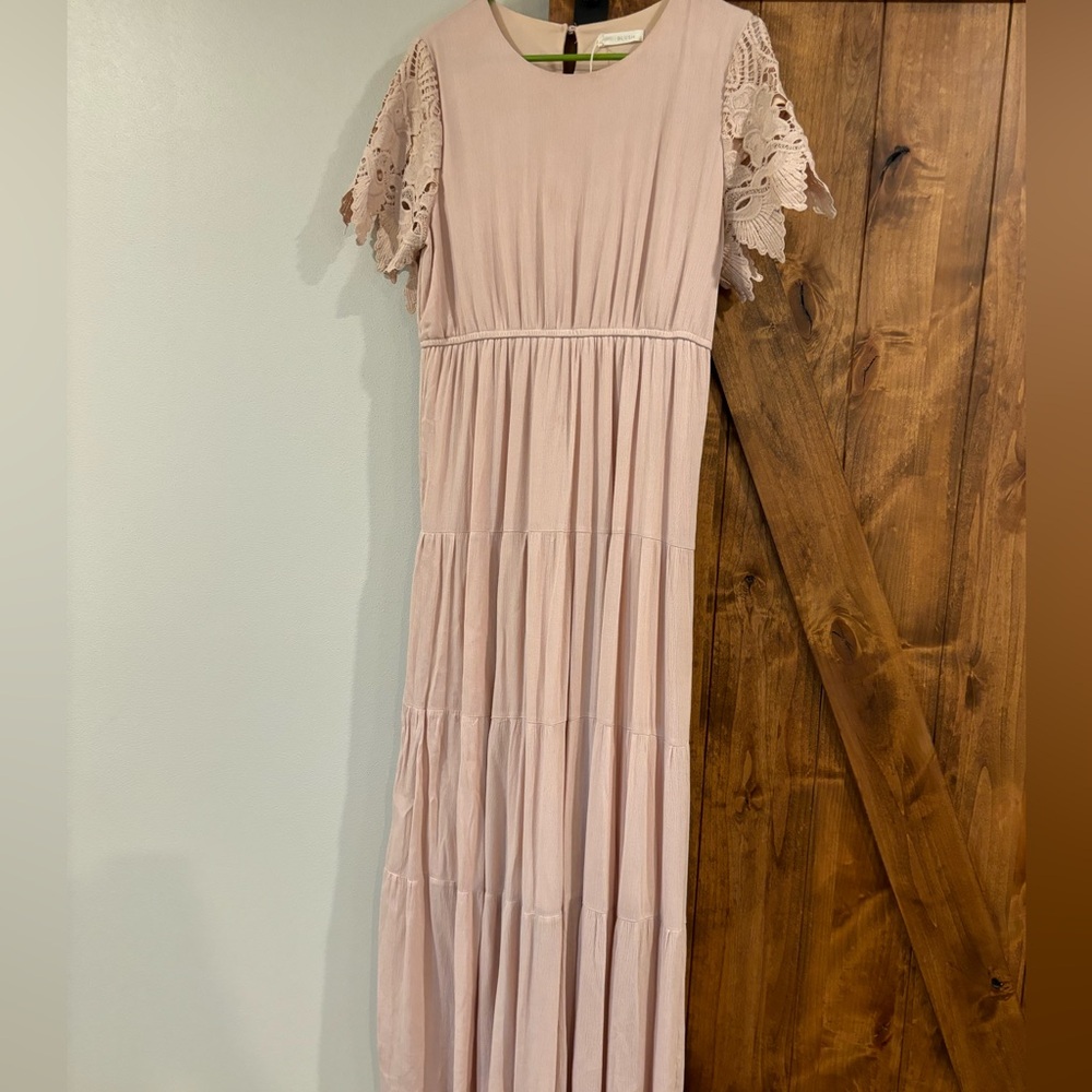 Pink Blush maternity dress